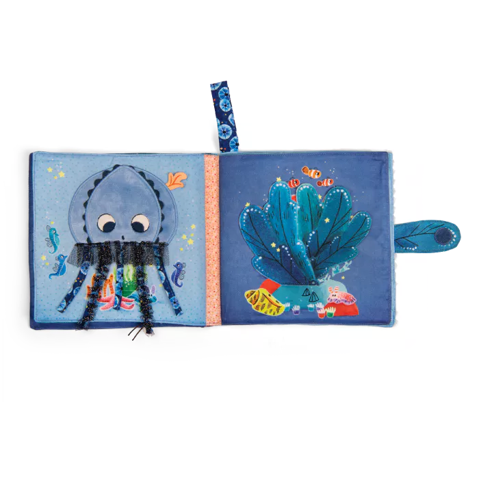 Βρεφικό υφασμάτινο βιβλιαράκι δραστηριοτήτων Ocean 0+ μηνών Moulin Roty