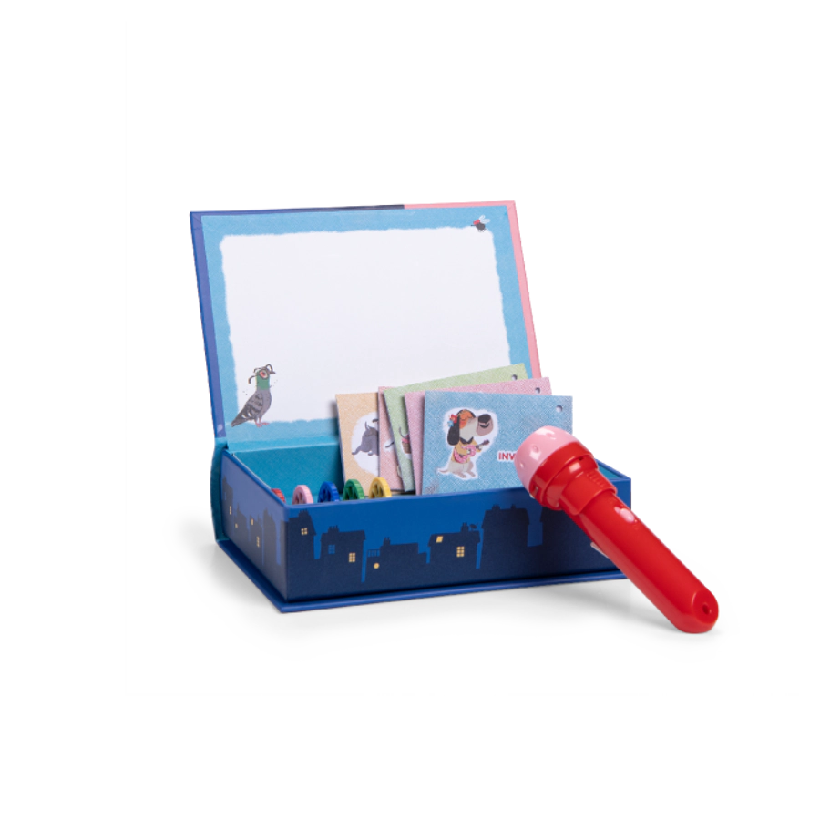 Βιβλίο με φακό προβολής ιστοριών "Chien Pourri" - Moulin Roty 3+