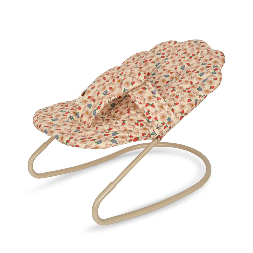 Organic Cotton Doll Baby Bouncer Marguerit Berry - Konges Slojd