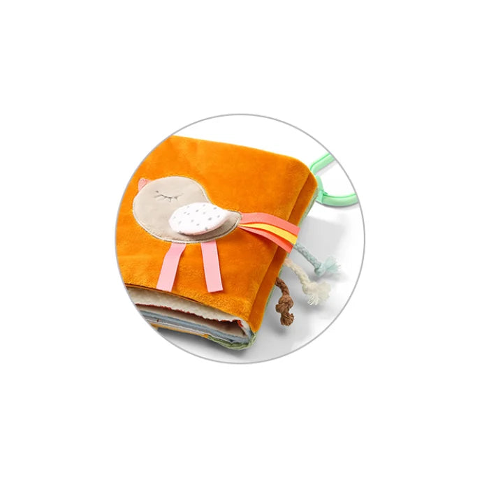 Soft activity booklet Seasons 12x12x2cm Babyono