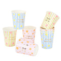 Paper cups Bright star Happy Birthday 8pcs 256ml Meri Meri