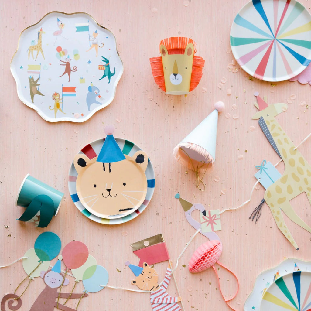 Meri Meri Animal Parade Character Cups (x8) 256ml