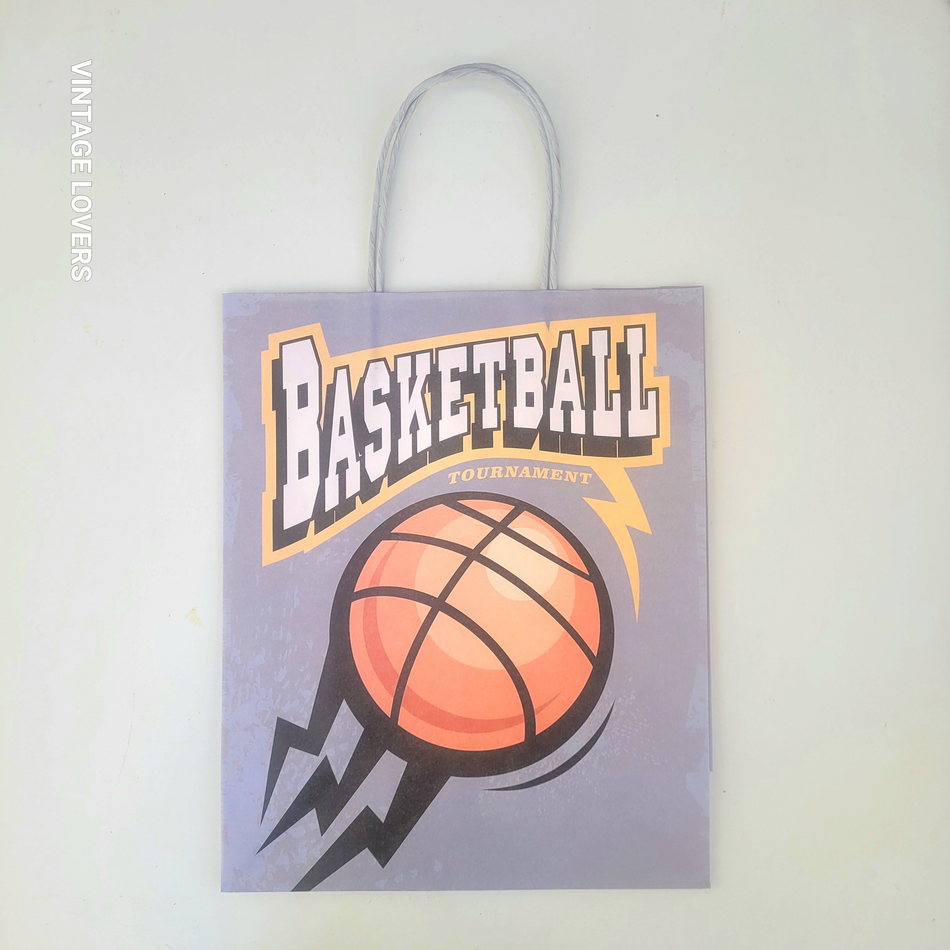 Paper Gift Bag Sports - Basketball