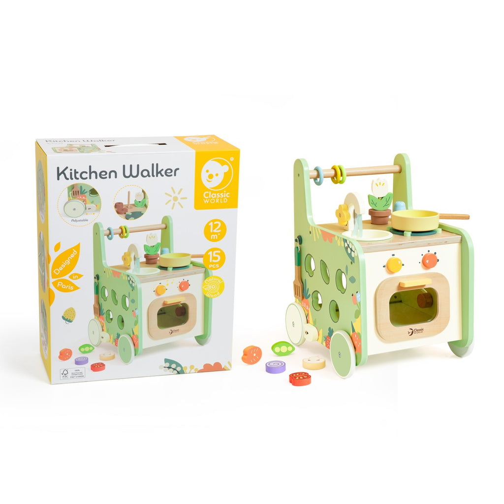 Wooden Walk-Along Kitchen Classic World +12 months 