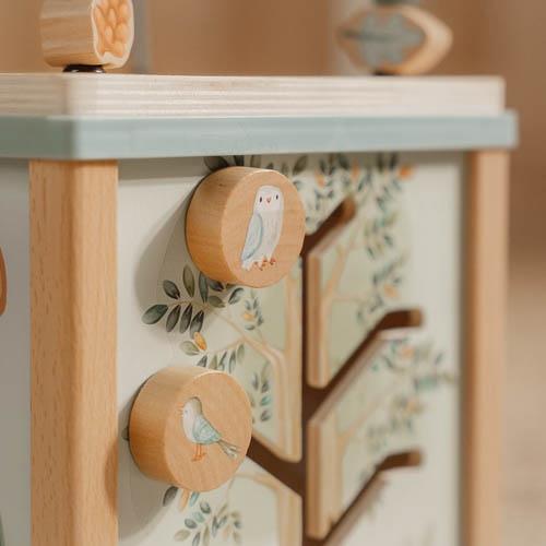 LD7231 Wooden activity cube - Forest Friends
