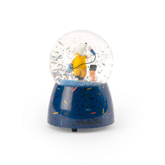 Διακοσμητική Χιονόμπαλα με μουσική Chip & Pilou - Moulin Roty