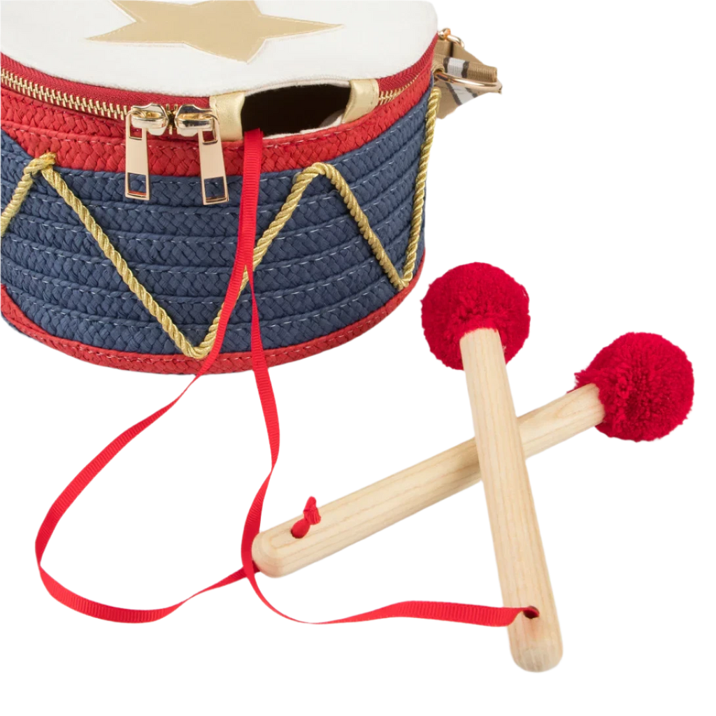 Xριστουγεννιάτικη Παιδική Πλεκτή Τσάντα Τύμπανο 4+ 19x14x19cm Meri Meri