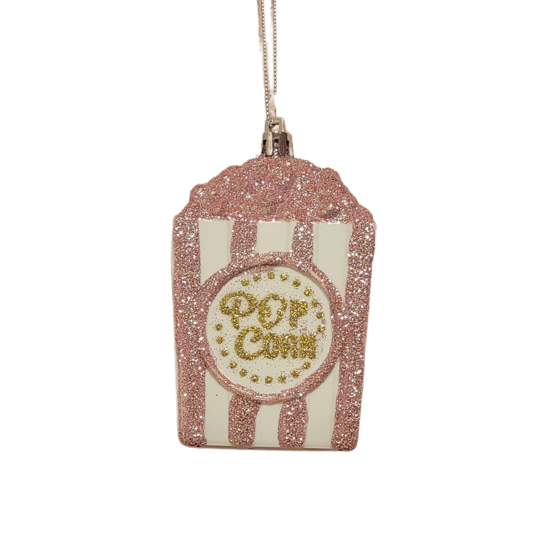 Christmas ornament - Pink pop corn 6x5x10cm