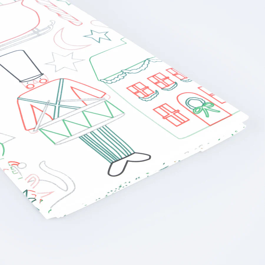 Christmas colour in activity tablecloth 13x24cm Meri Meri