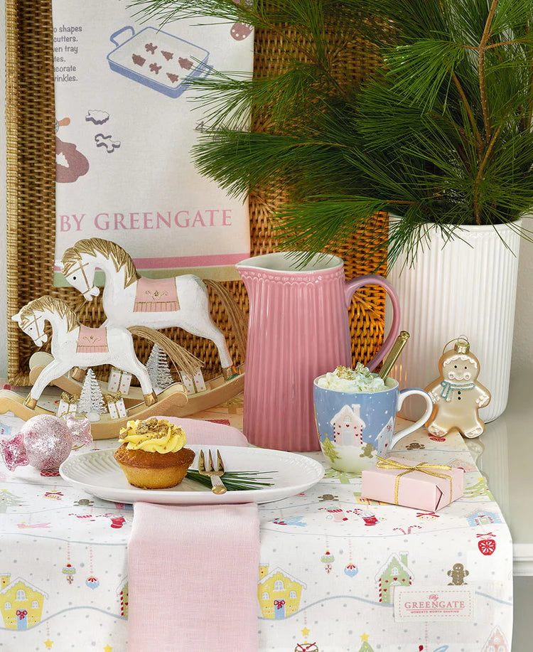 Χριστουγεννιάτικο τραπεζομάντηλο Laura 150x150cm