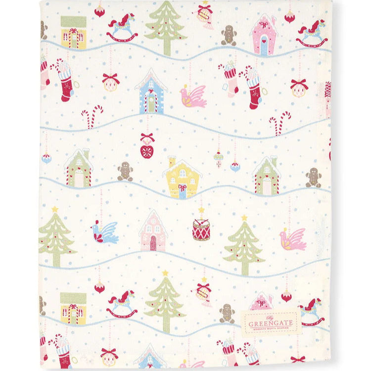 Χριστουγεννιάτικο τραπεζομάντηλο Laura 150x150cm