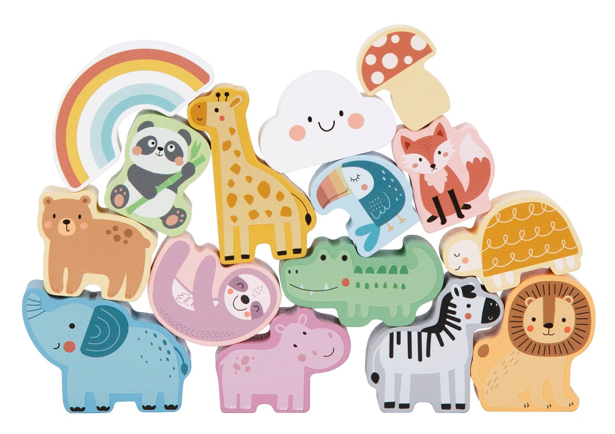 Ξύλινο παιδικό παιχνίδι Αφής Αντίληψης σετ 32 τμχ +3 ετών Tooky Toy