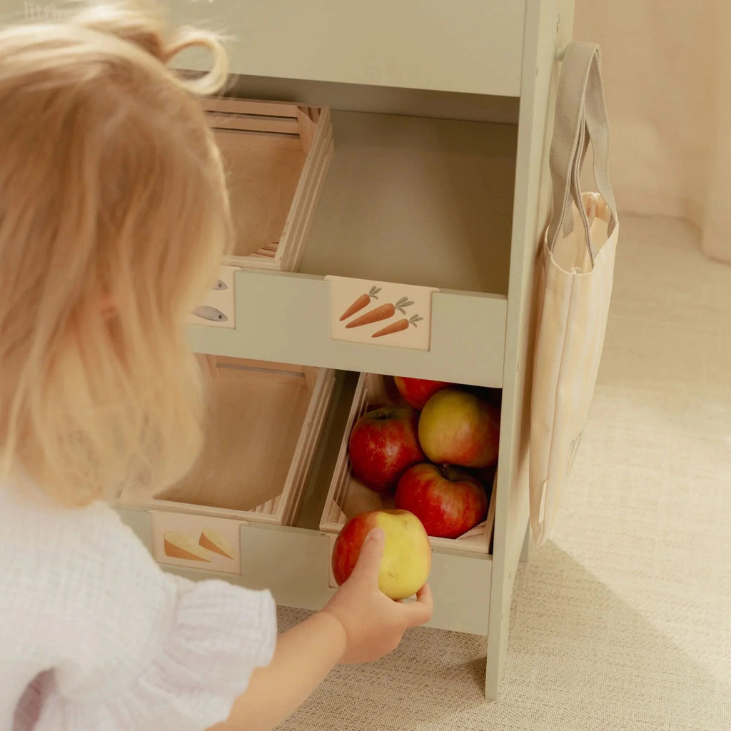 Wooden kid's toy Market Stall 110x24x66.6 cm 3+ years Little Dutch