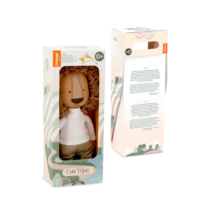 Fabric doll Cotti Motti Simon the lion 30 cm