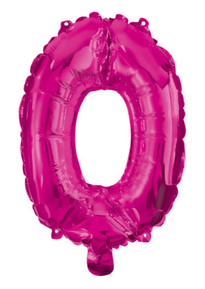 Big Foil Pink Number Balloon 0 to 9 - 96cm