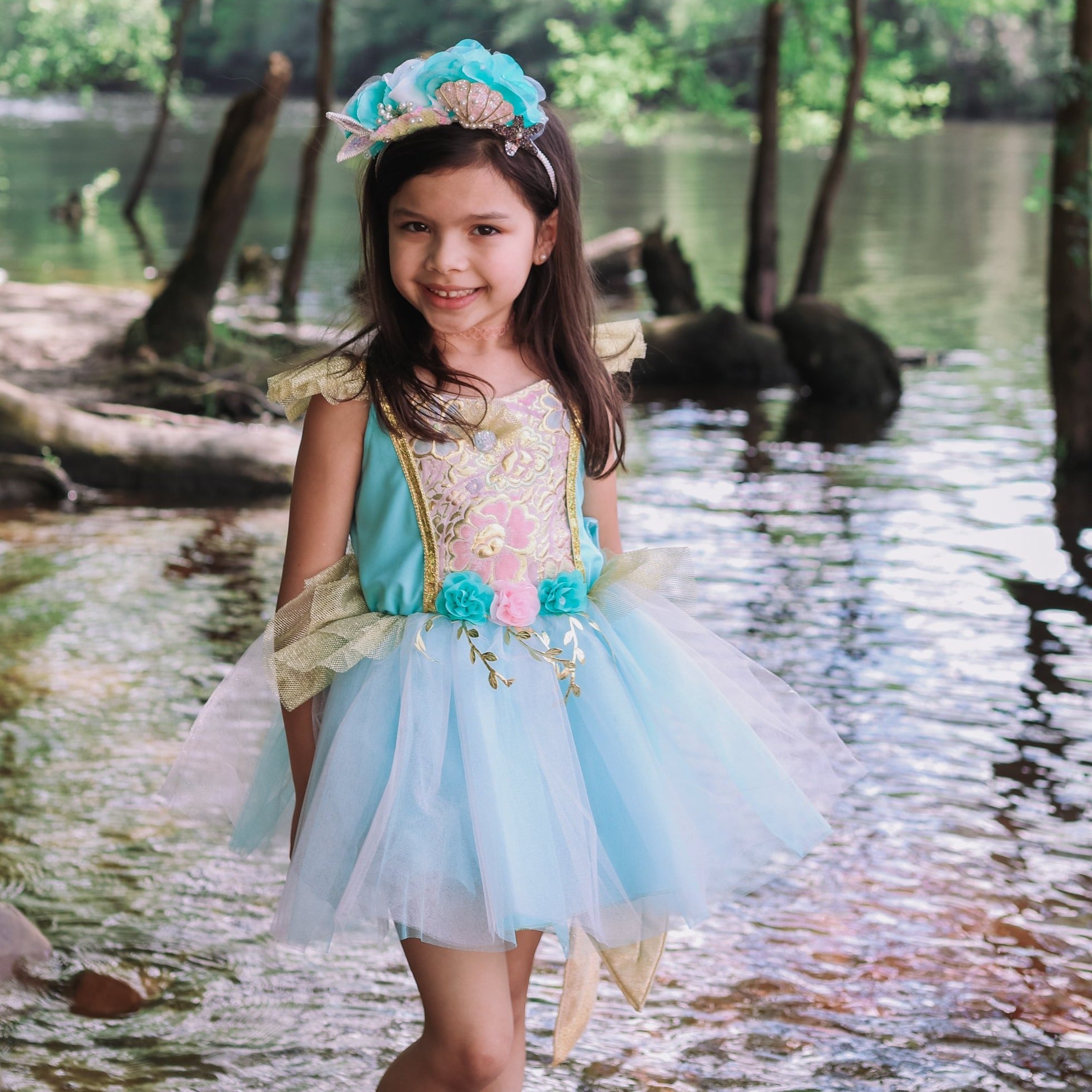 Παιδική στολή Φόρεμα Γοργόνας - Great Pretenders- 5-6 ετών