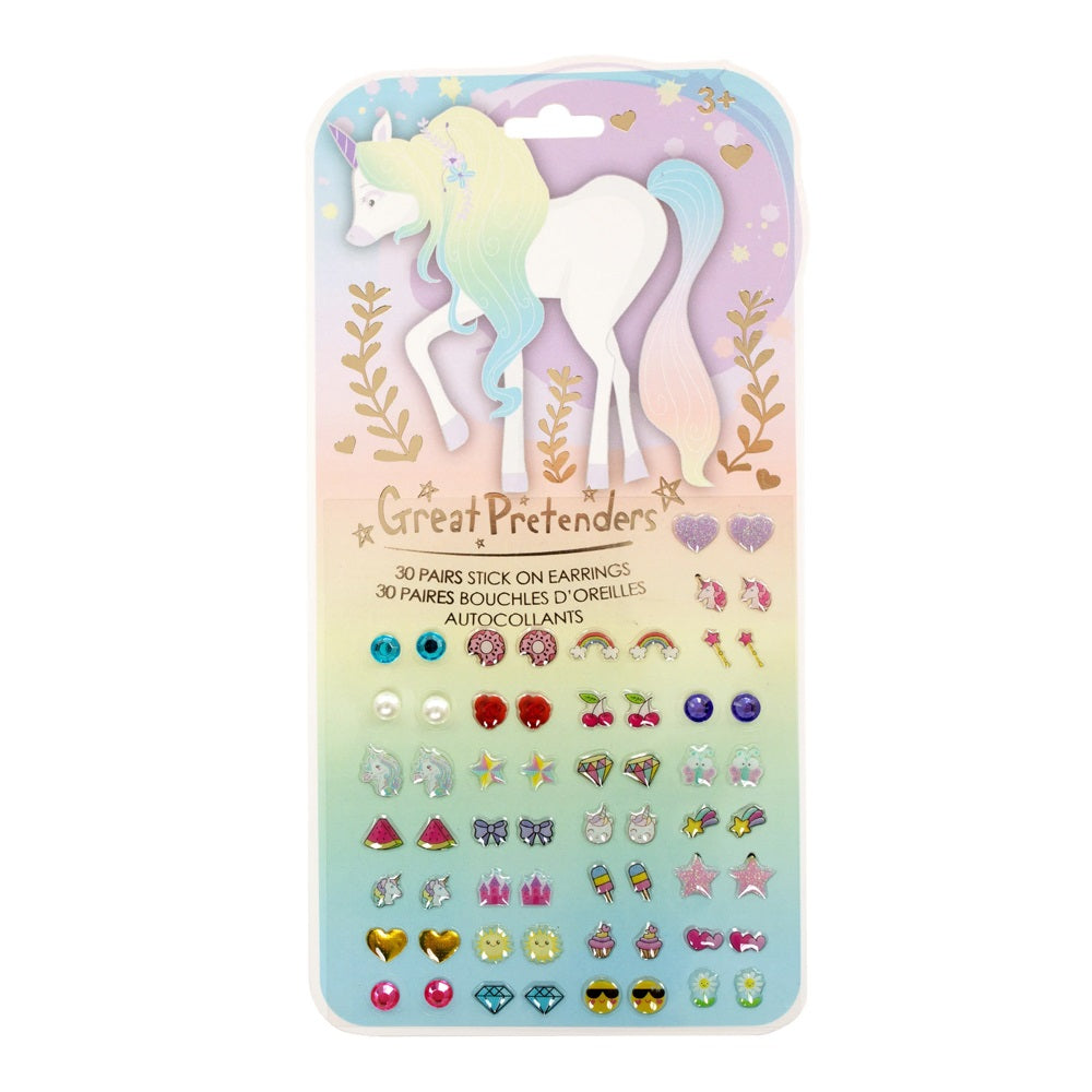 Great Pretenders Unicorn Sticker Earrings (30 pairs) 3Y+