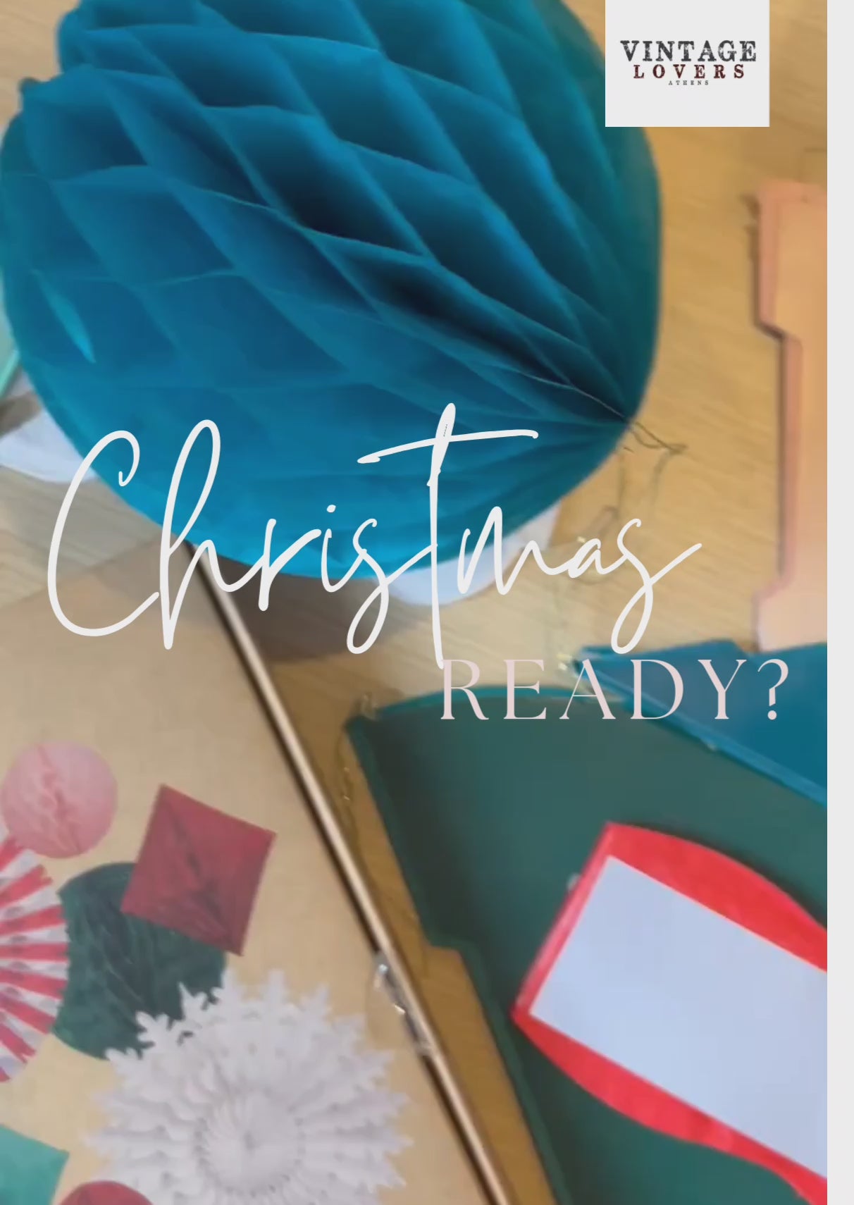 Meri Meri Σετ Διακόσμησης Christmas Honeycomb