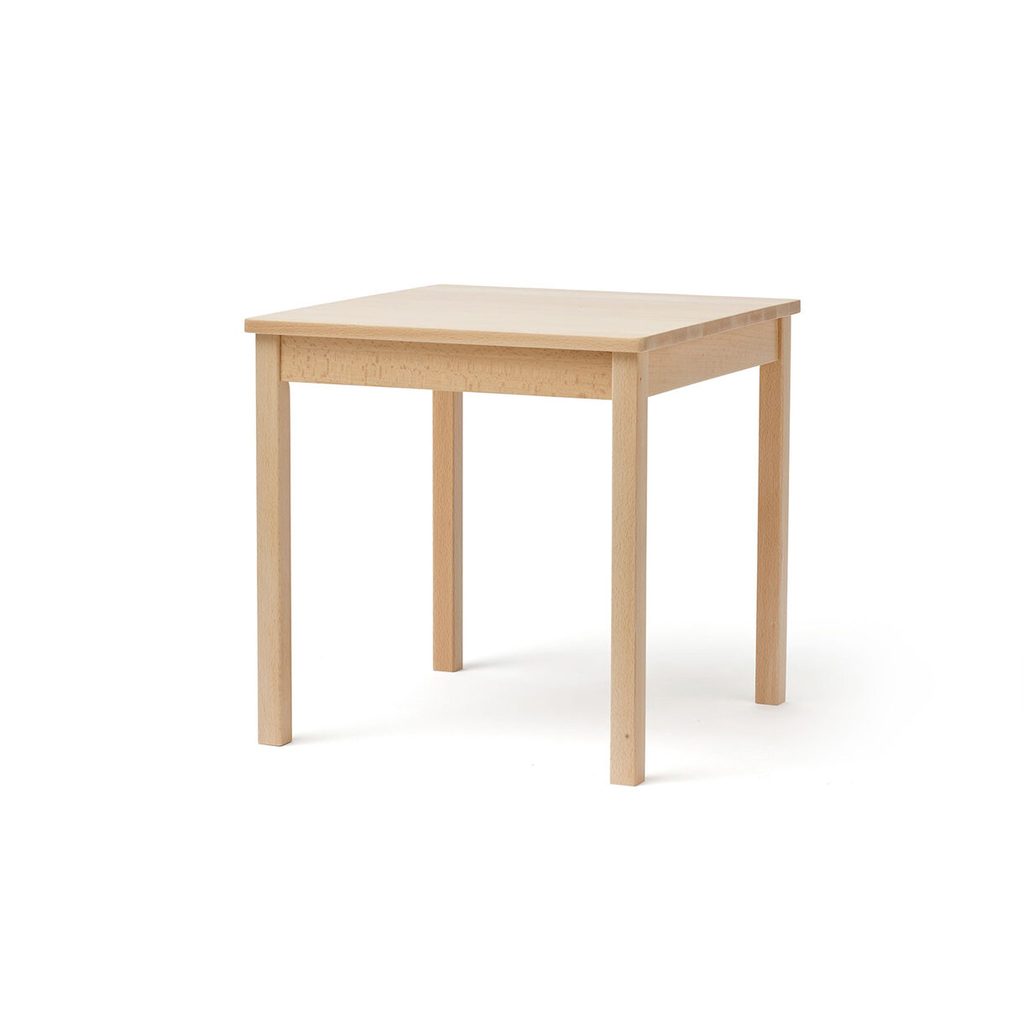 Wooden kids table (natural) SAGA 45x45x45cm Kids Concept