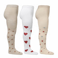 Children's jacquard tights (Set of 3)  Heart\/Aisuru\/Star size 56-134 Konges