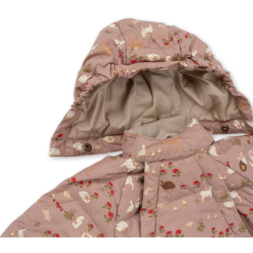 Παιδικό αντιανεμικό μπουφαν -ολοσωμη φόρμα με επένδυση Baby Down - Farmtastic 3-6 μηνών Konges Slojd