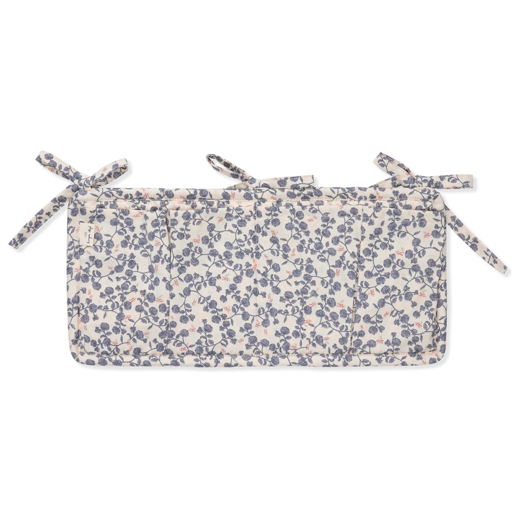 Espalier Storage Pockets for Cot Floral Organic Cotton 34x17cm Konges Slojd
