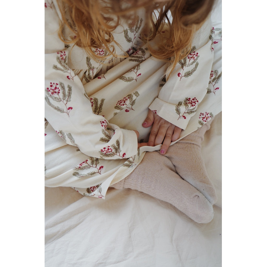 Konges Slojd Kid's Christmas Cotton Dress-Vintage Flower