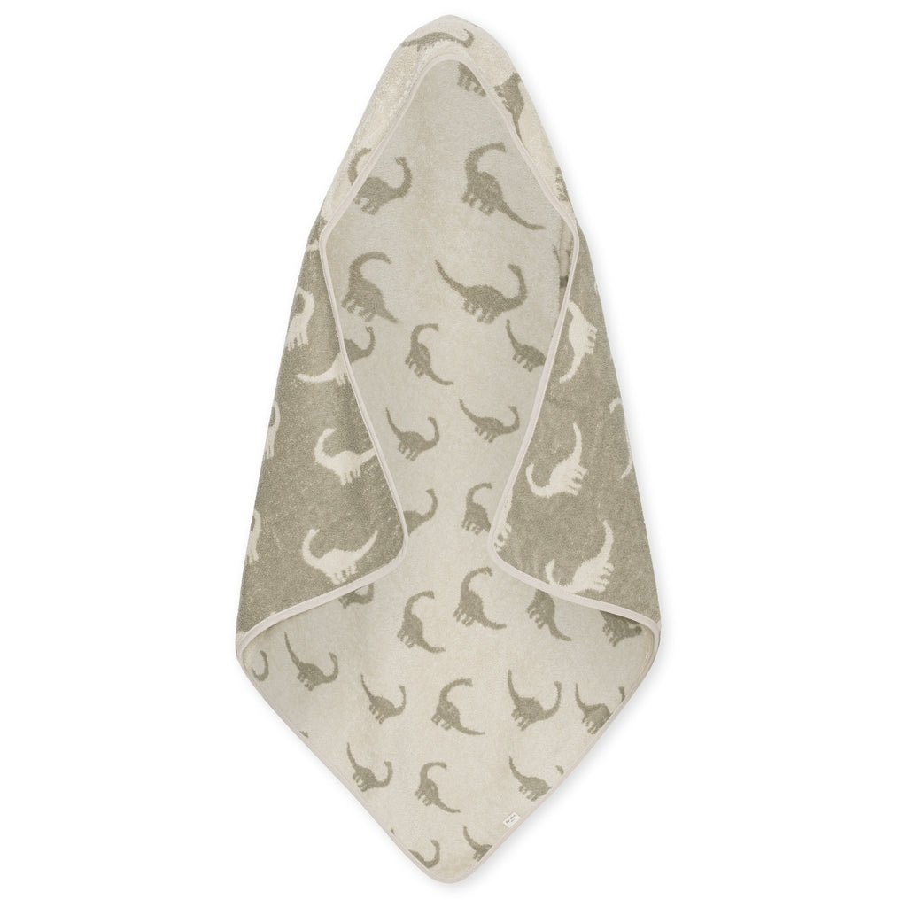 Πετσέτα μπάνιου με κουκούλα από οργανικό βαμβάκι Terry Dino Konges Slojd