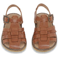 Kid's suede strap sandal Cognac no 24-30 Konges Slojd
