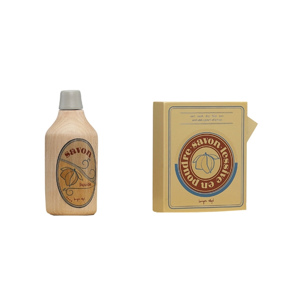 Wooden Children's Toy Laundry Soap Set 3pcs Konges Slojd