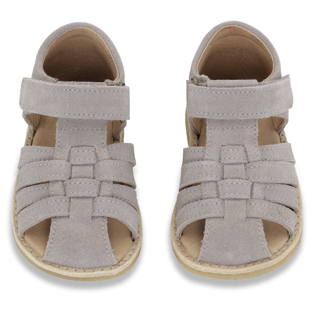Kid's suede strap sandal Dove no 22-30 Konges Slojd