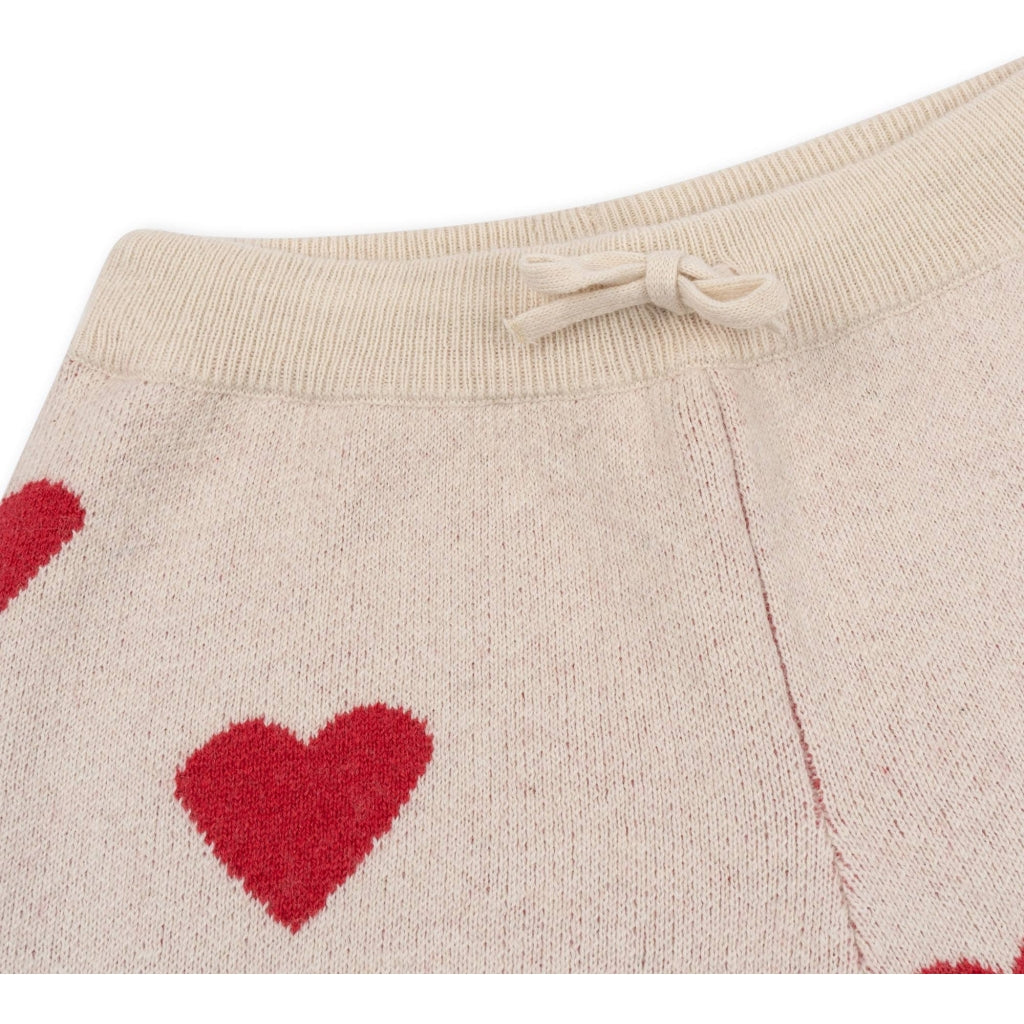 Buttercream Heart Konges Slojd children's wool jogger pants from 6M-10Y