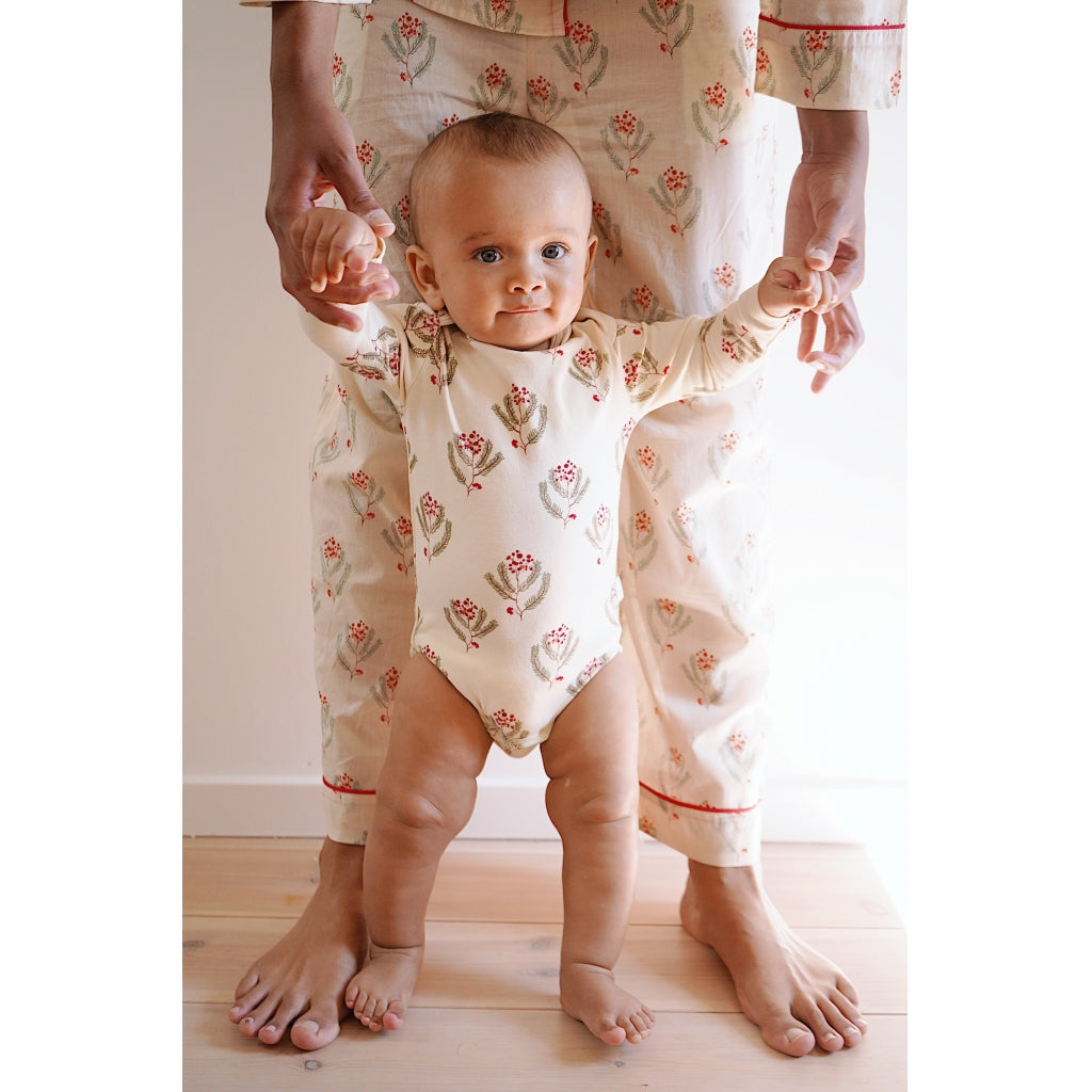 Christmas body set xmas vintage flowers