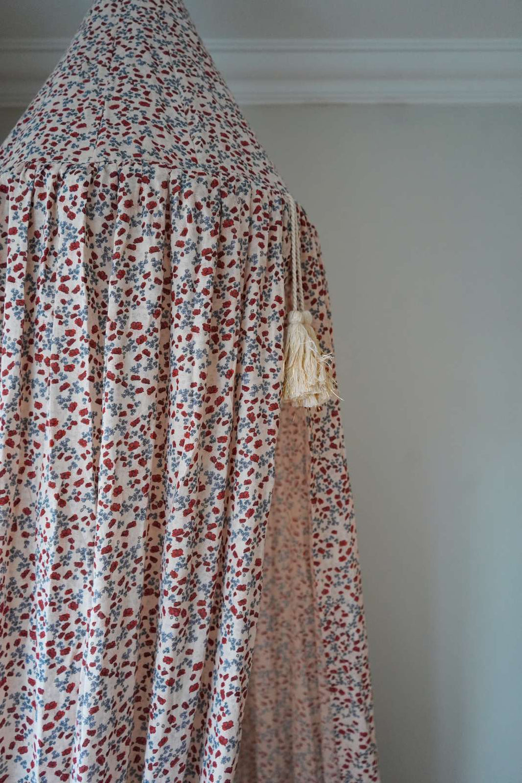 Bed canopy organic cotton 3m Konges Poppy