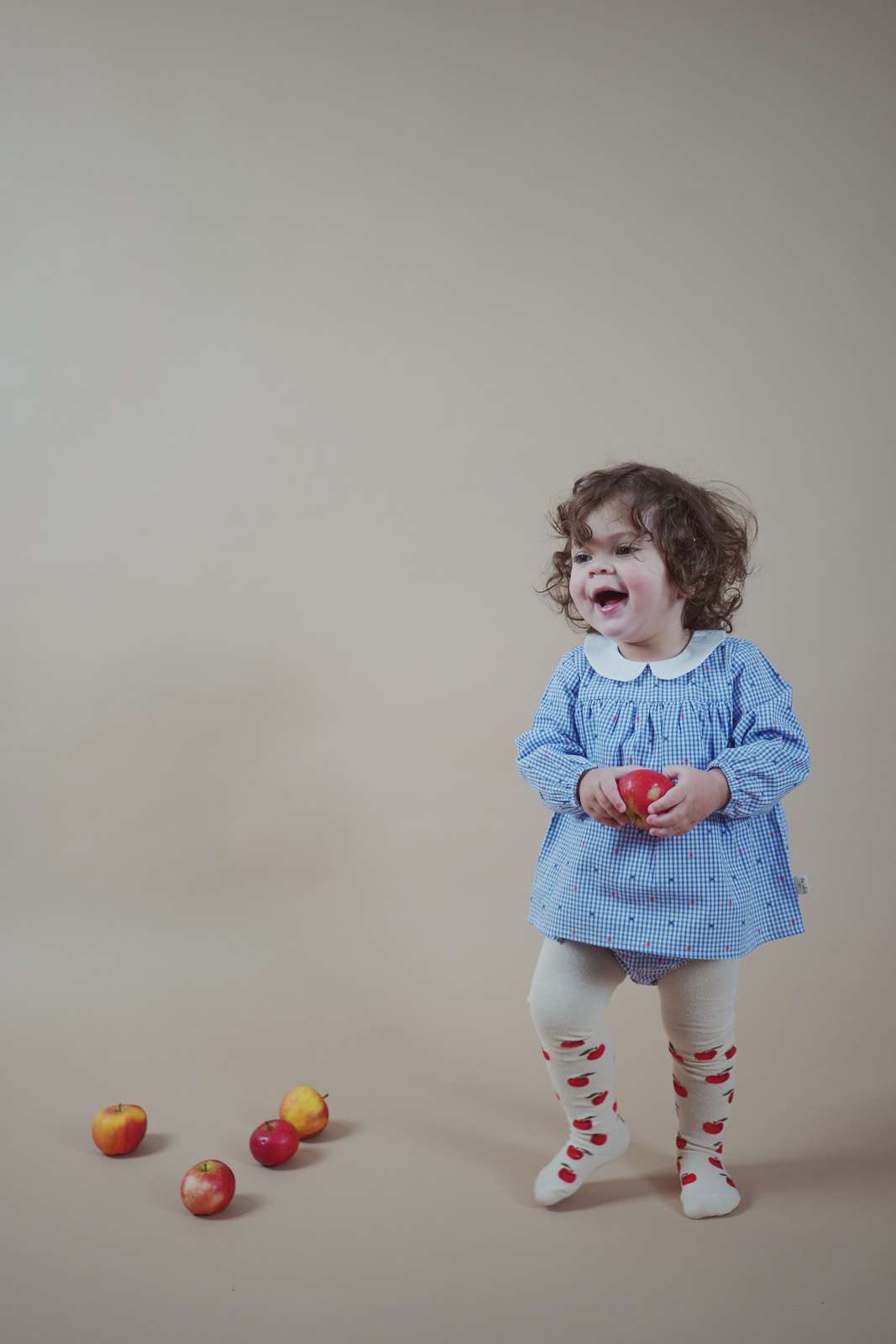 Children's jacquard tights (Set of 2) Strawberry size 80-134 Konges Slojd