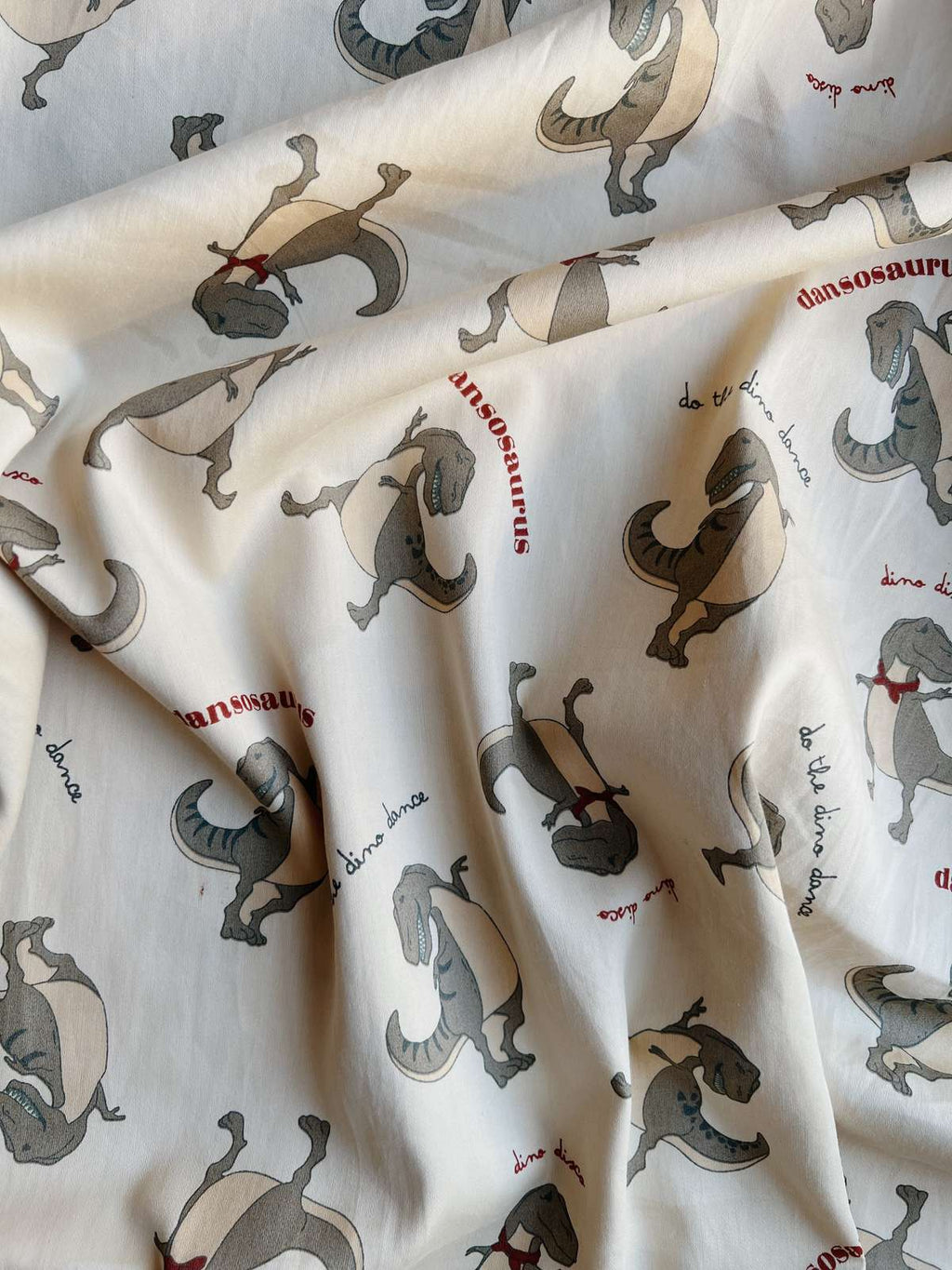 Παιδική Παπλωματοθήκη -Μαξιλαροθήκη για παιδική κούνια με Tote Bag 140x100cm 100% οργανικό βαμβάκι- Dansosaurus Konges Slojd