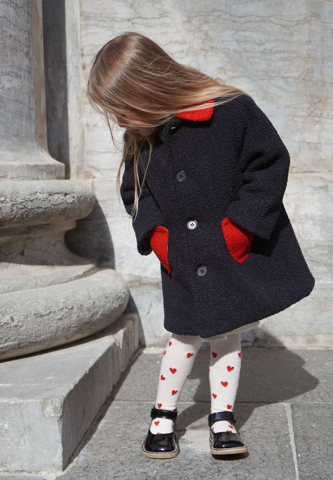 Παιδικό δερμάτινο παπούτσι λουστρίνι Black - Νούμερο 23-31 Konges Slojd