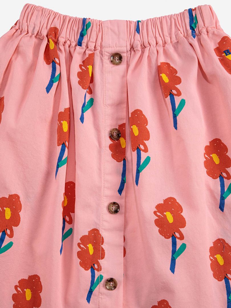 Παιδική φούστα φλοράλ από 100% οργανικό βαμβάκι - 2 έως 7 ετών - Bobo Choses