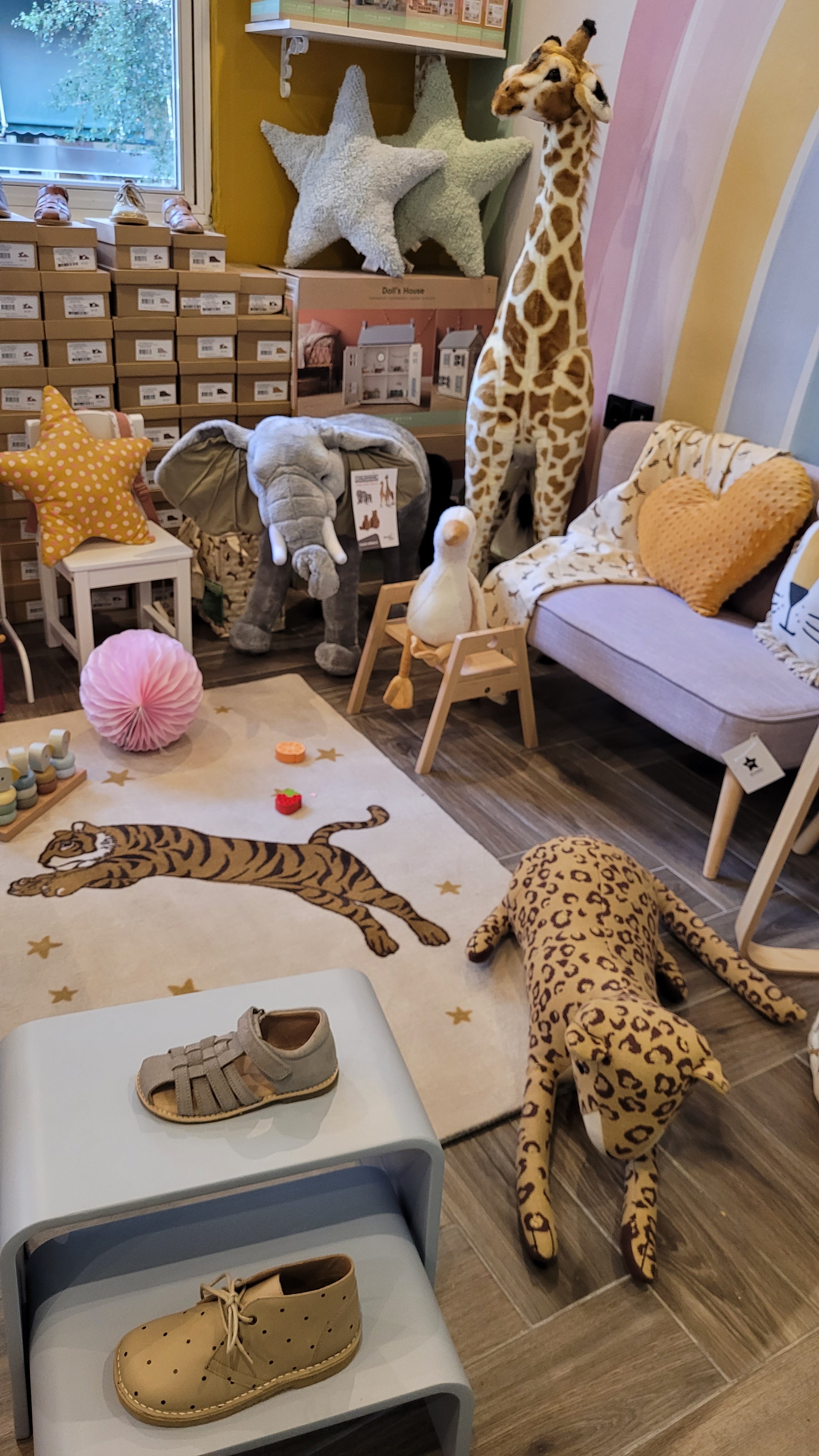 Παιδικά δερμάτινα suede σανδάλια Cognac no 23-30 Konges Slojd