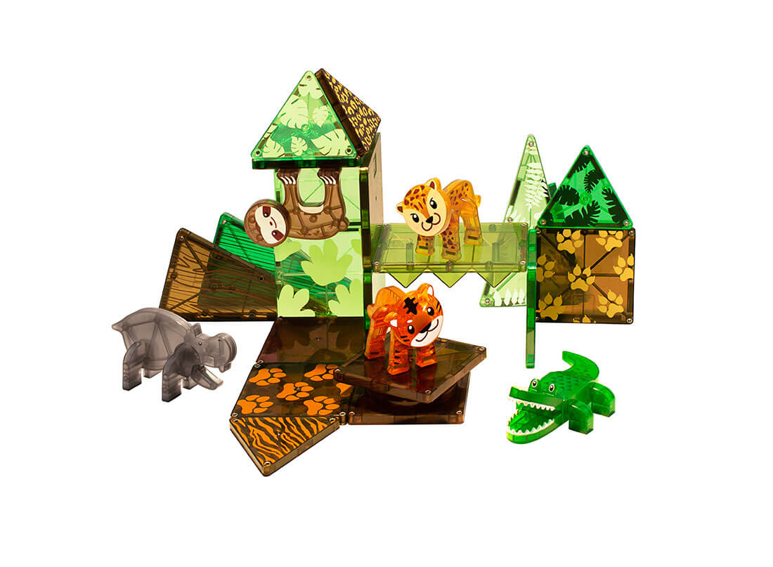 Μαγνητικά Πλακίδια Magna-Tiles Jungle Animals 25τμχ 21225