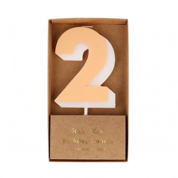 Number Candle 0 3D Meri Meri