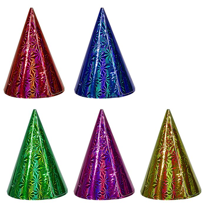 Carnavalista Paper cone hat in various designs 19cm