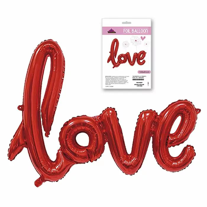 Carnavalista Love metallic balloon 108x65 cm