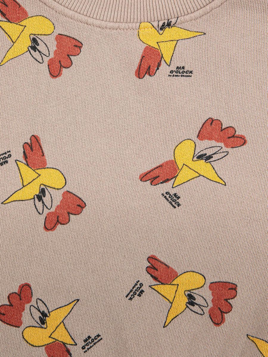 Παιδικό φούτερ Mr O'clock κοκκοράκια από 100% οργανικό βαμβάκι 6-12 μηνών Bobo Choses