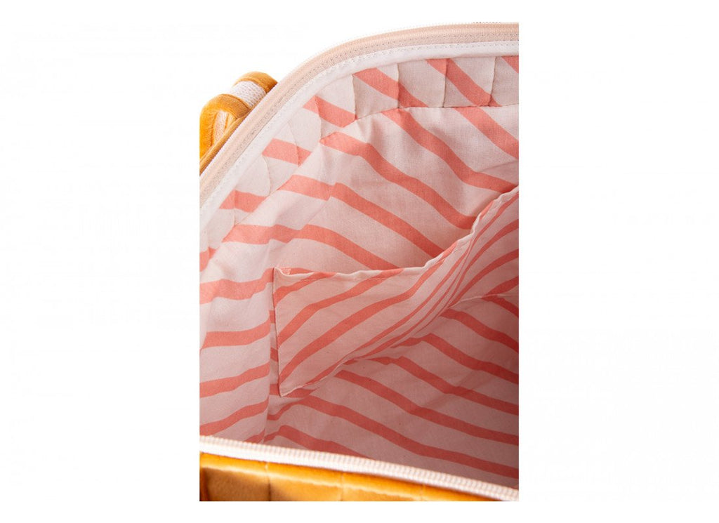 Savanna velvet bag-Farniente Yellow Velvet 50x34x18cm Nobodinoz