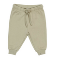 Kid's Cotton Soft Trousers Green 0-18M Little Dutch 