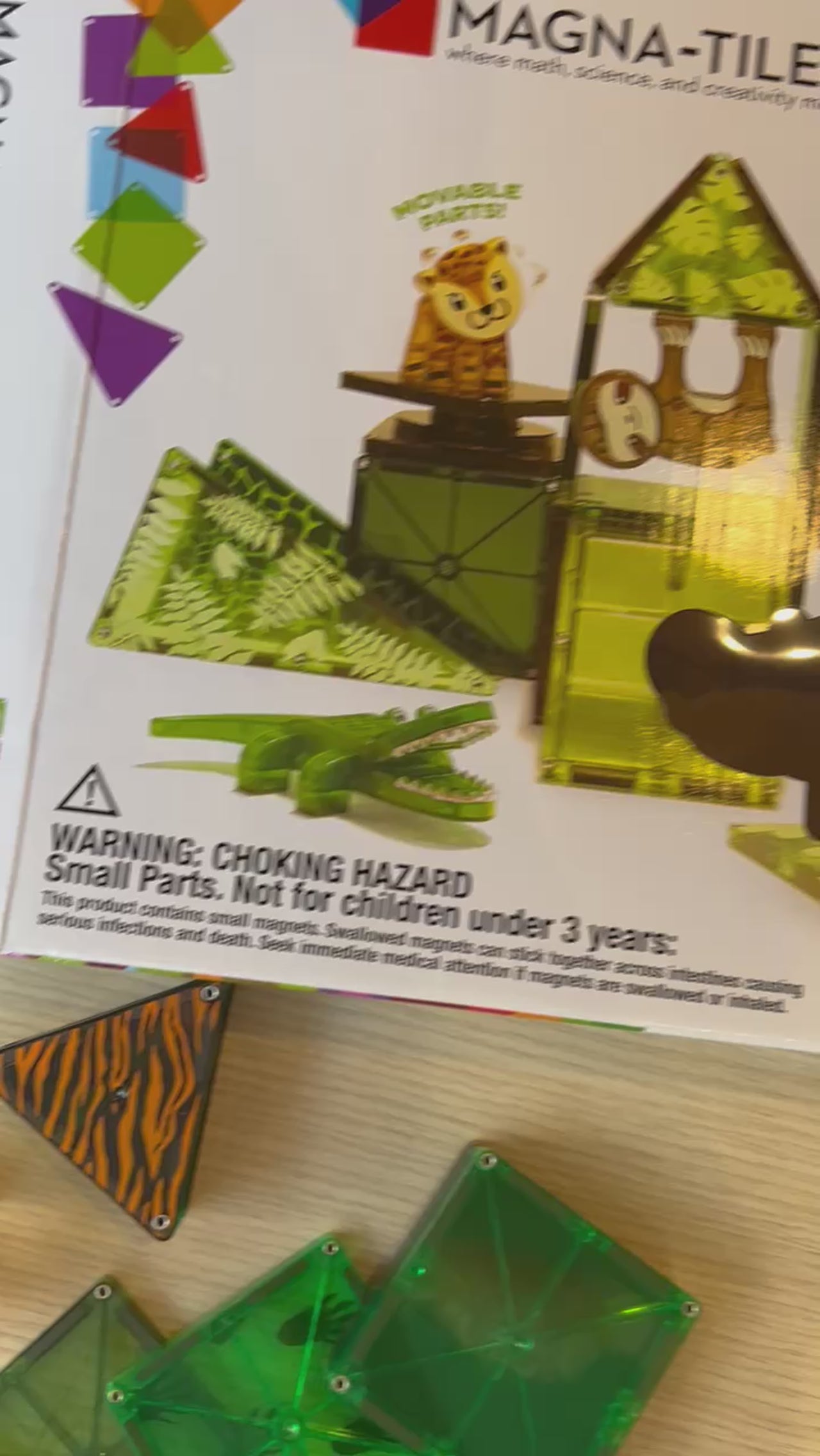 Μαγνητικά Πλακίδια Magna-Tiles Jungle Animals 25τμχ 21225