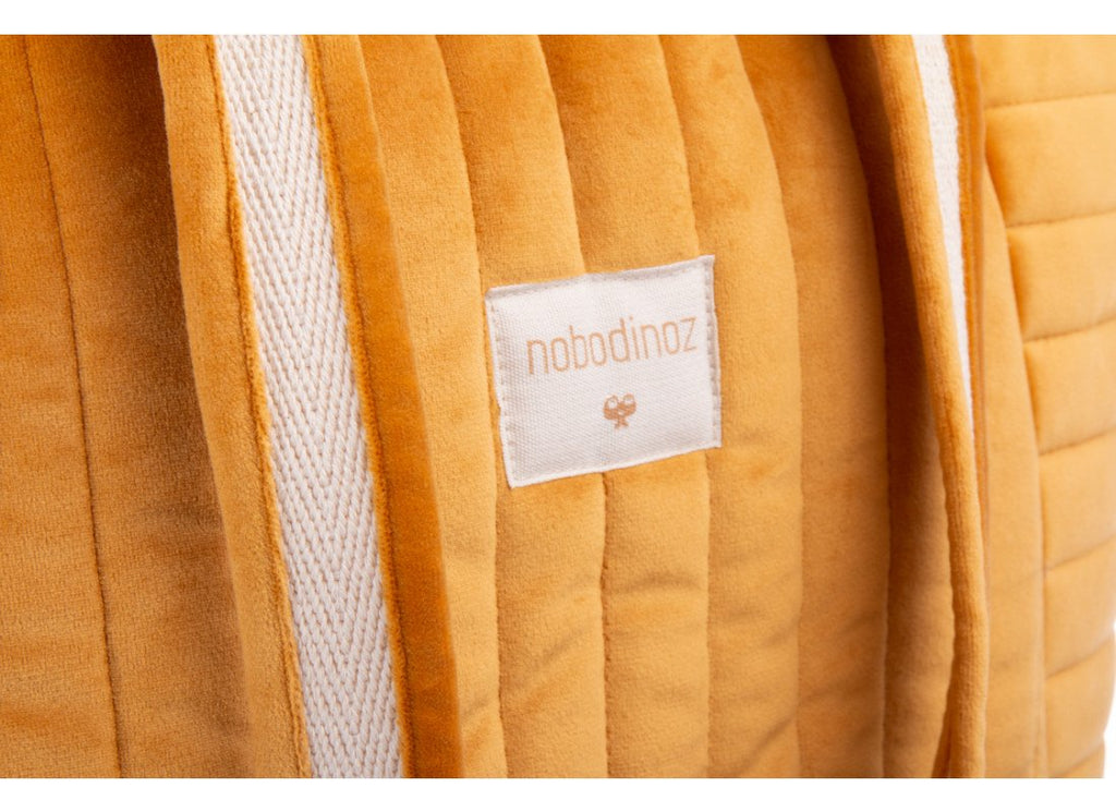 Savanna velvet bag-Farniente Yellow Velvet 50x34x18cm Nobodinoz