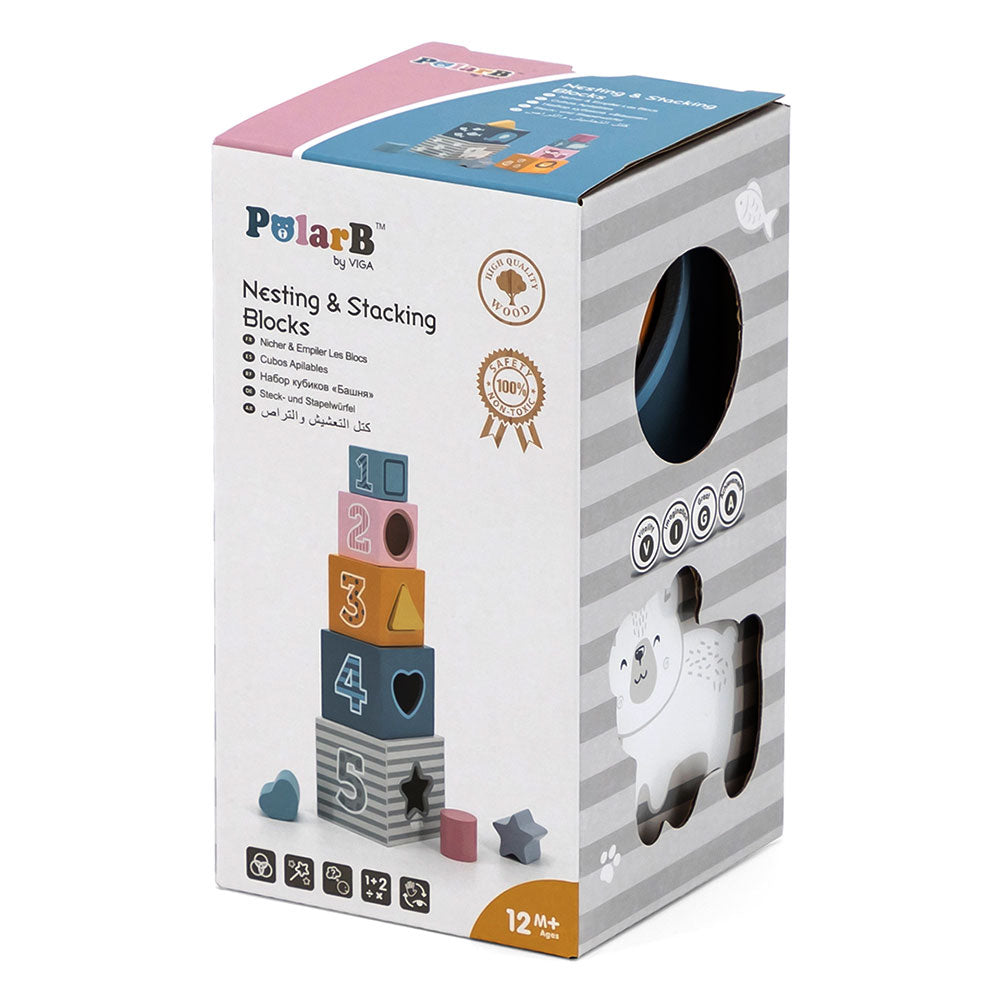 Viga. Wooden Boxing Cubes and Shapes