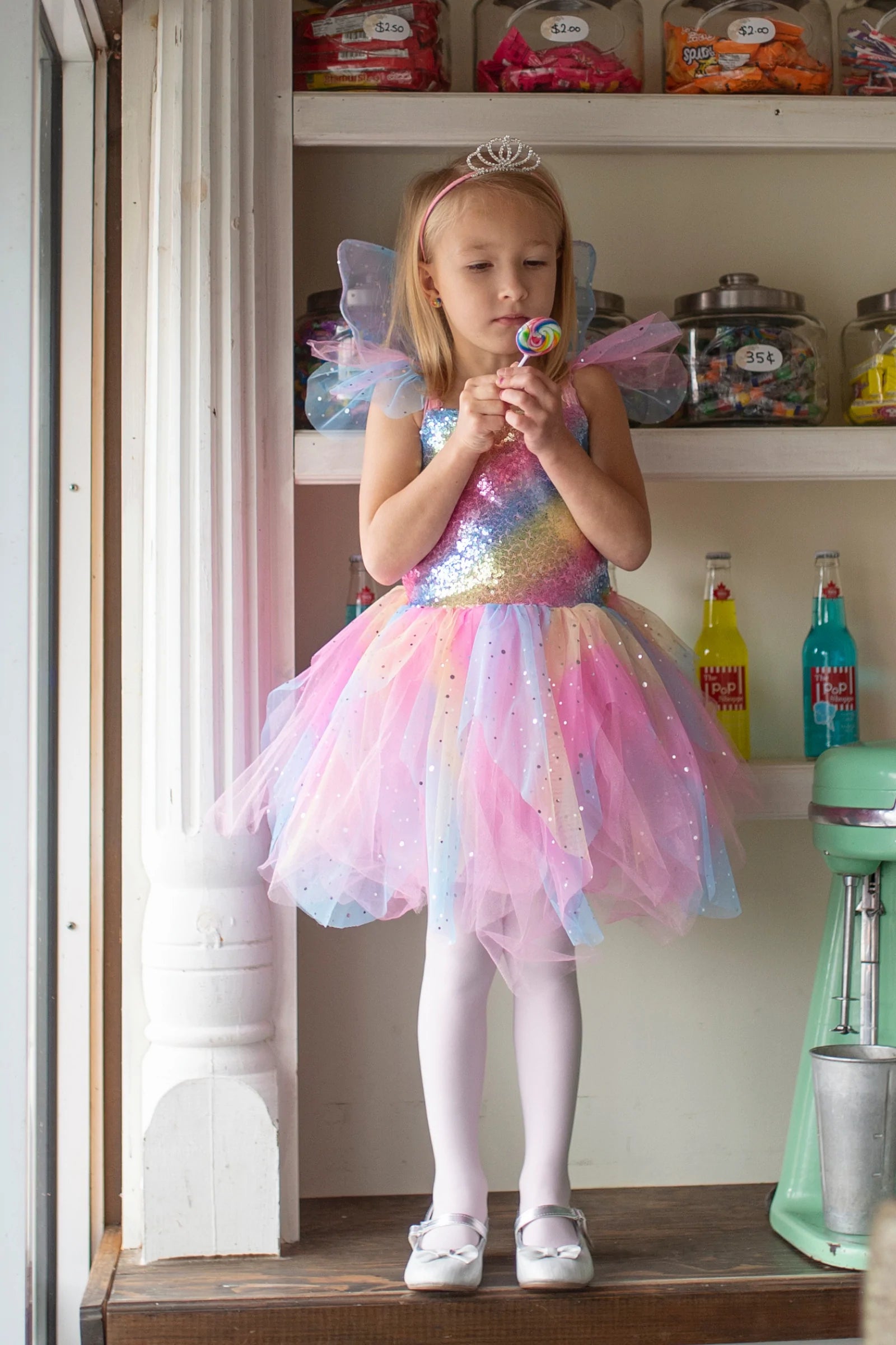 Great Pretenders Rainbow Fairy Dress 2-6 years